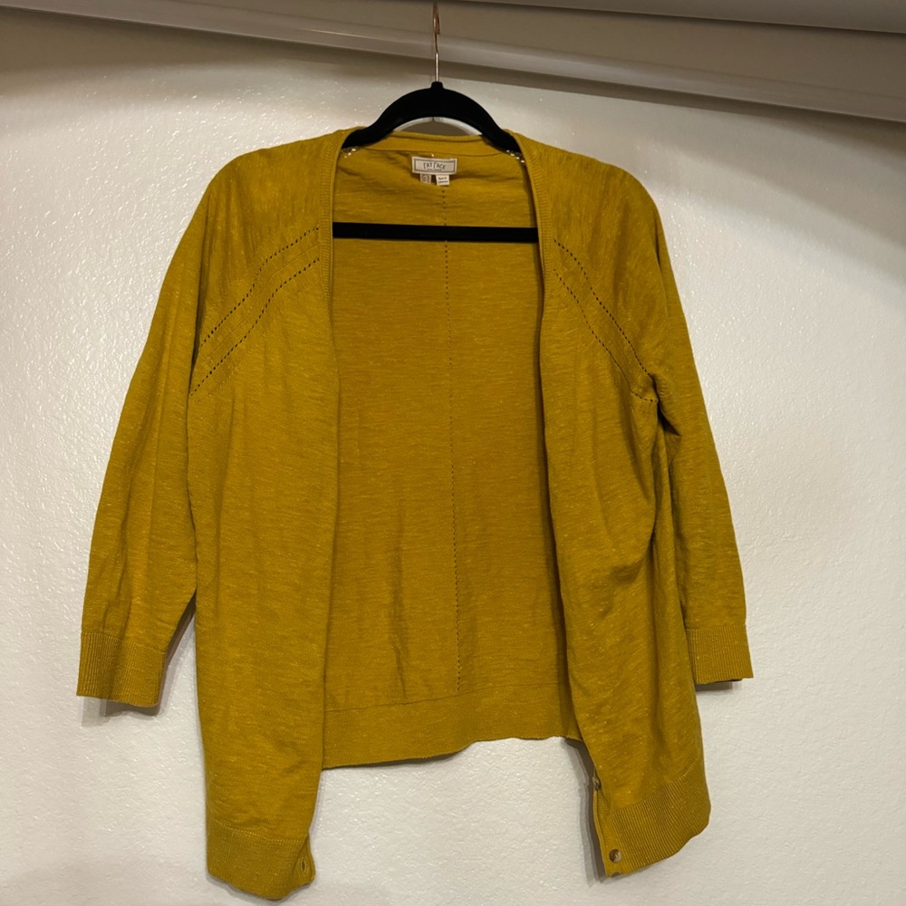 Fat face - yellow cardigan size US 12